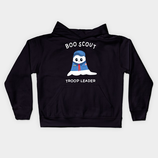 Boo Scout Ghost Kids Hoodie by MedleyDesigns67